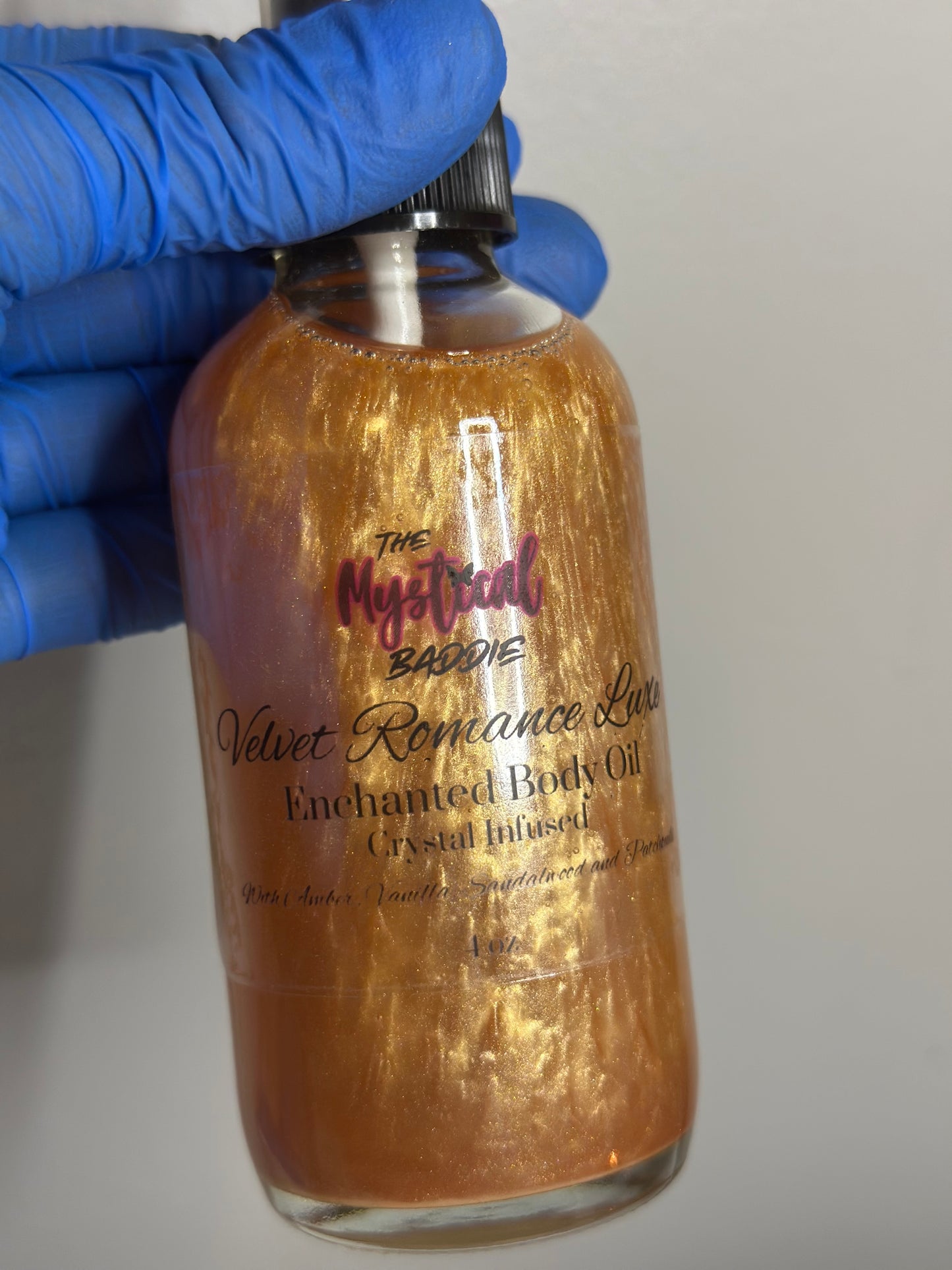 Velvet Romance Luxe Enchanted Body Oil with Rose Quartz and Garnet